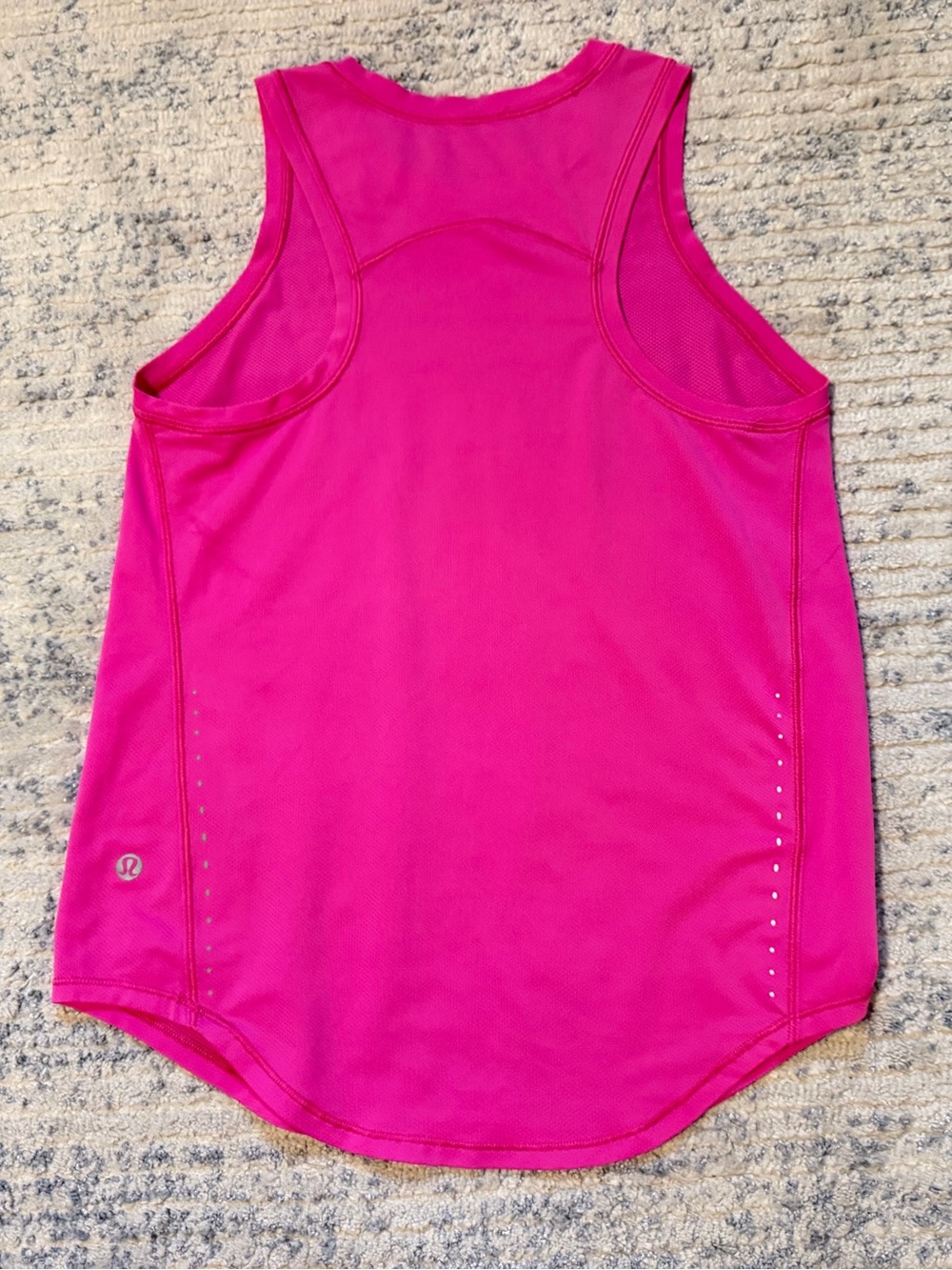 Lululemon PINK High-Neck Running and Training Tank Top Size 2 NO TAG REFLECTIVE